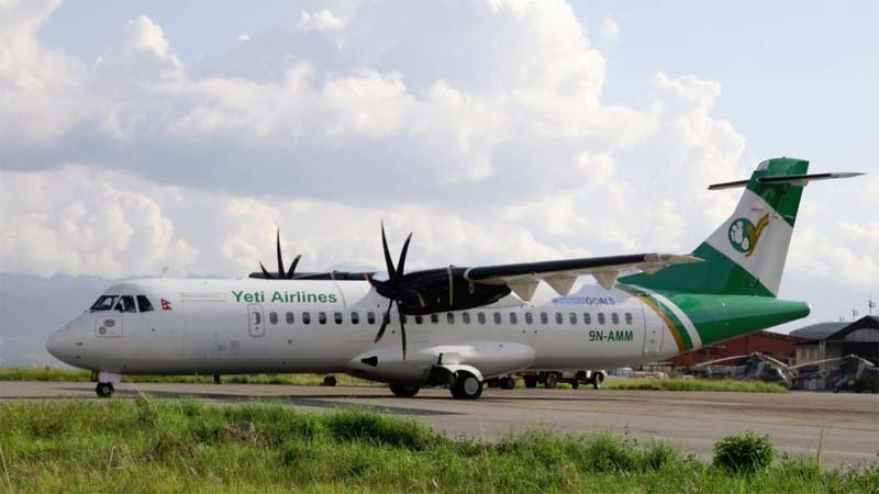 यती एयरलाइन्सको सोमबार देशभरको उडान रद्द