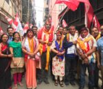 कामपा वडा १९ मा नेपाली काँग्रेसको विजयी र्याली