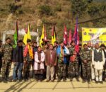 नेपाली सेनाको एकीकरण पदयात्रा धादिङ हुदैं नुवाकोट आई पुग्यो