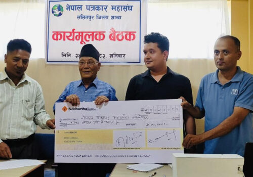 पत्रकार महासंंघ ललितपुरको कार्यमूलक बैठक : हीरा–सिद्धि पत्रकारिता पुरस्कार स्थापना