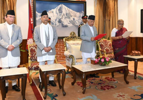 नवनियुक्त प्रधानमन्त्री कार्कीको ऐतिहासिक शपथ, ६ महिनाभित्र नयाँ निर्वाचन